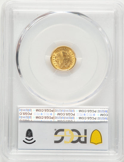 1853 G$1 Gold Dollar PCGS MS63