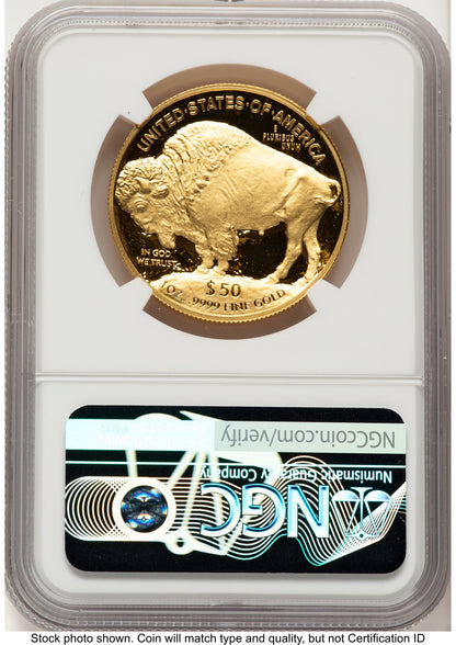 2021-W Proof Gold Buffalo 1 oz Brown Label NGC PF70