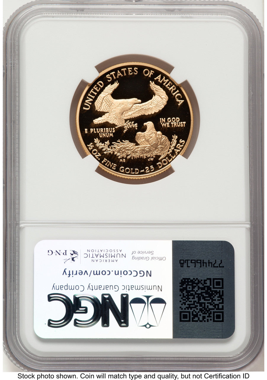 2006-W Proof Gold Eagle 1/2 oz Kenneth Bressett Red Book NGC PF70