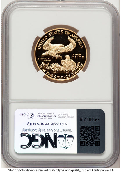 2017-W Proof Gold Eagle 1/2 oz Kenneth Bressett Red Book NGC PF70