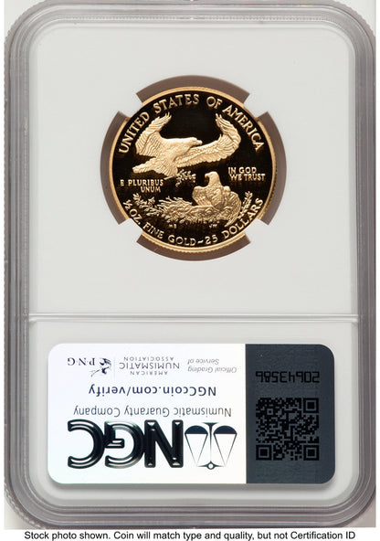 2007-W Proof Gold Eagle 1/2 oz ER Kenneth Bressett Red Book NGC PF70