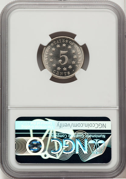 1878 5C Proof Shield Nickel NGC PR66