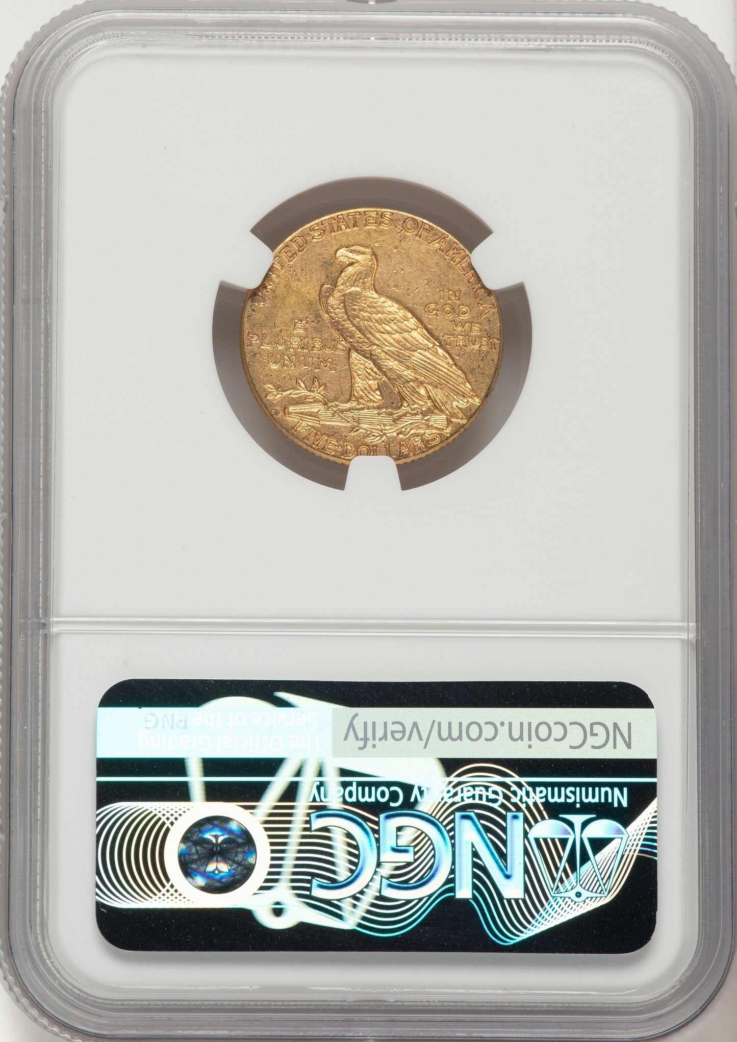 1911-D $5 Indian Half Eagle NGC MS61
