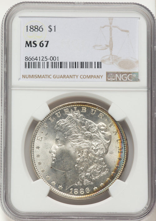1886 Morgan Dollar NGC MS67