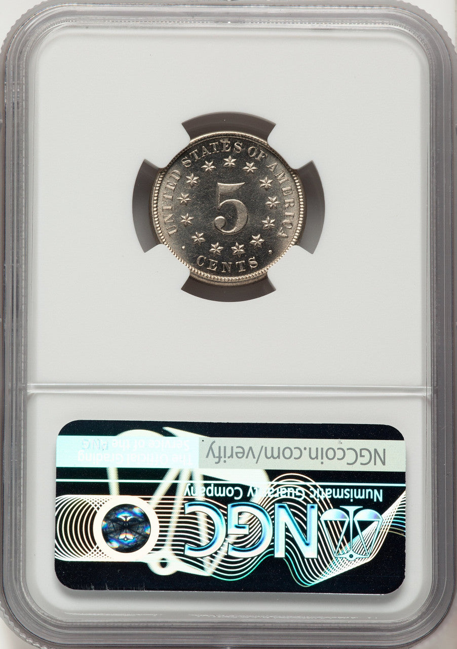 1878 5C Proof Shield Nickel NGC PR66