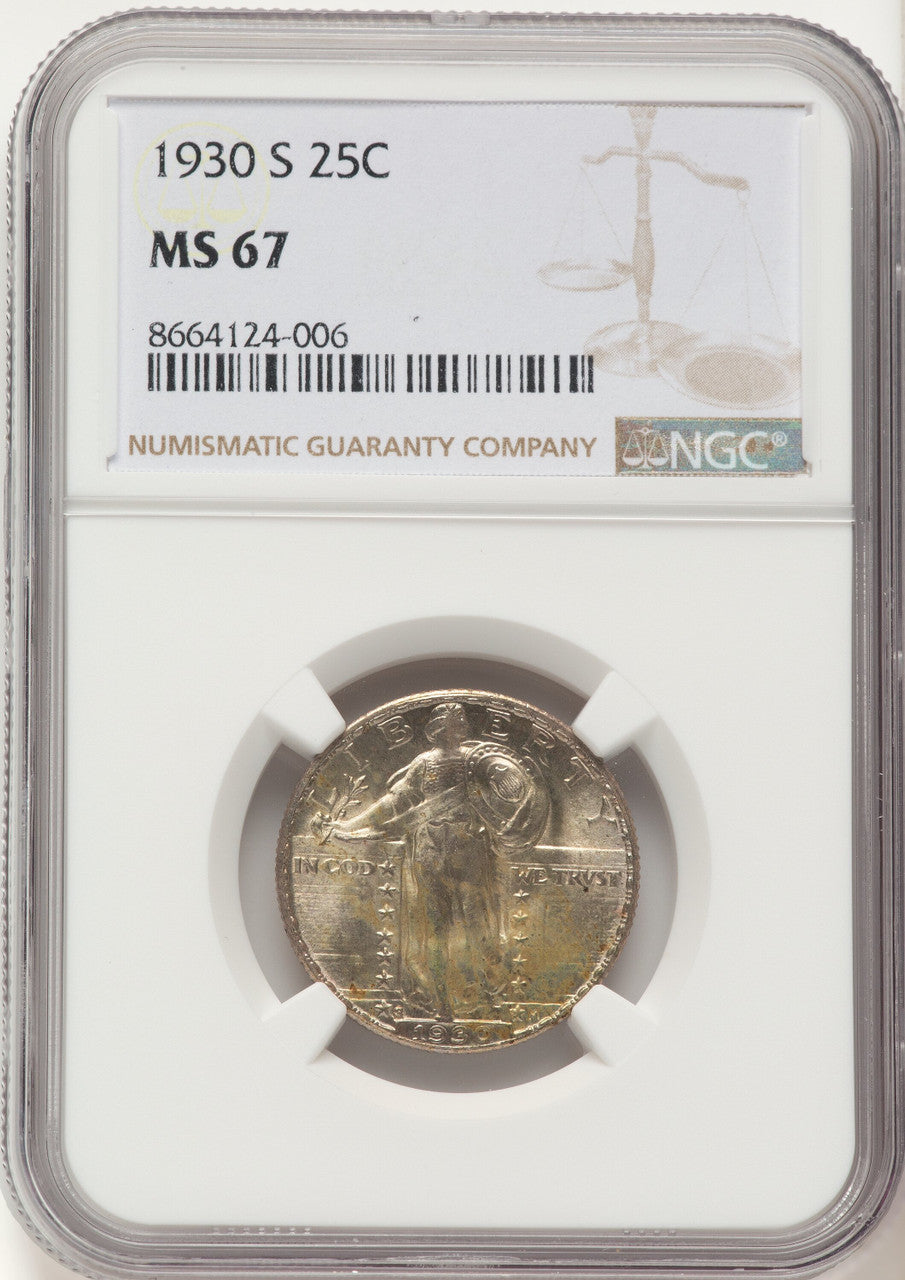 1930-S 25C Standing Liberty Quarter NGC MS67