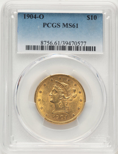 1904-O $10 Liberty Eagle PCGS MS61