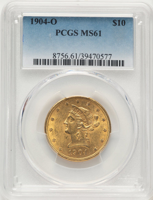 1904-O $10 Liberty Eagle PCGS MS61