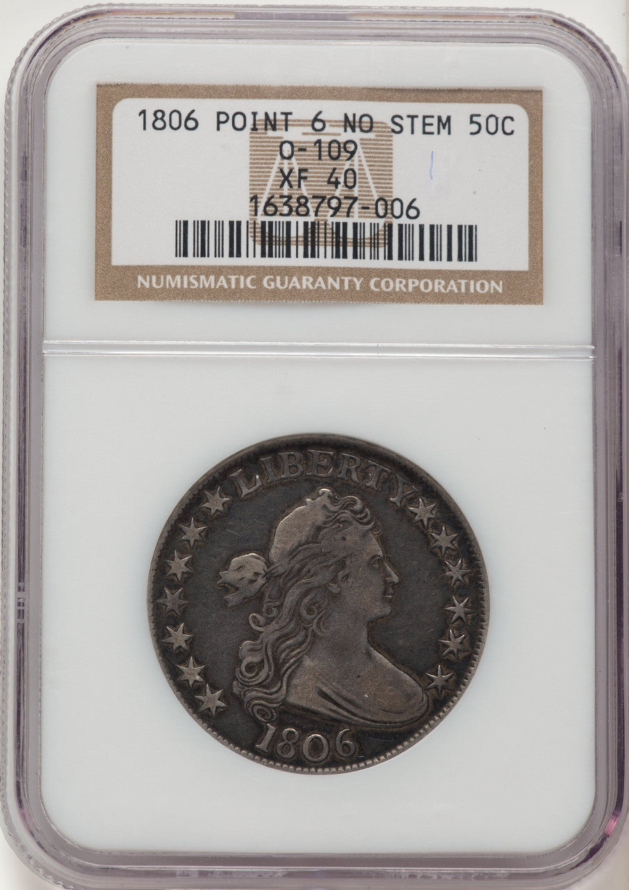 1806 50C O-109 Early Half Dollar NGC XF40