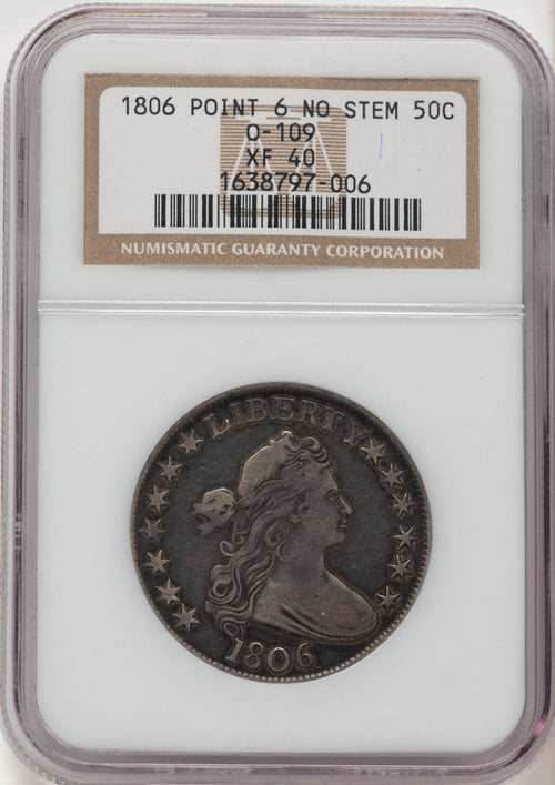 1806 50C O-109 Early Half Dollar NGC XF40