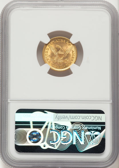 1901 $2.50 Liberty Quarter Eagle NGC MS66+