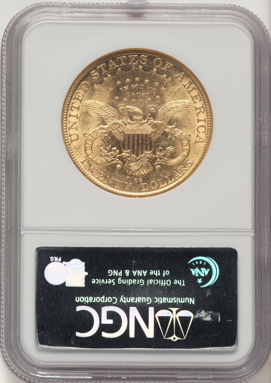 1889-CC $20 Liberty Double Eagle NGC AU58