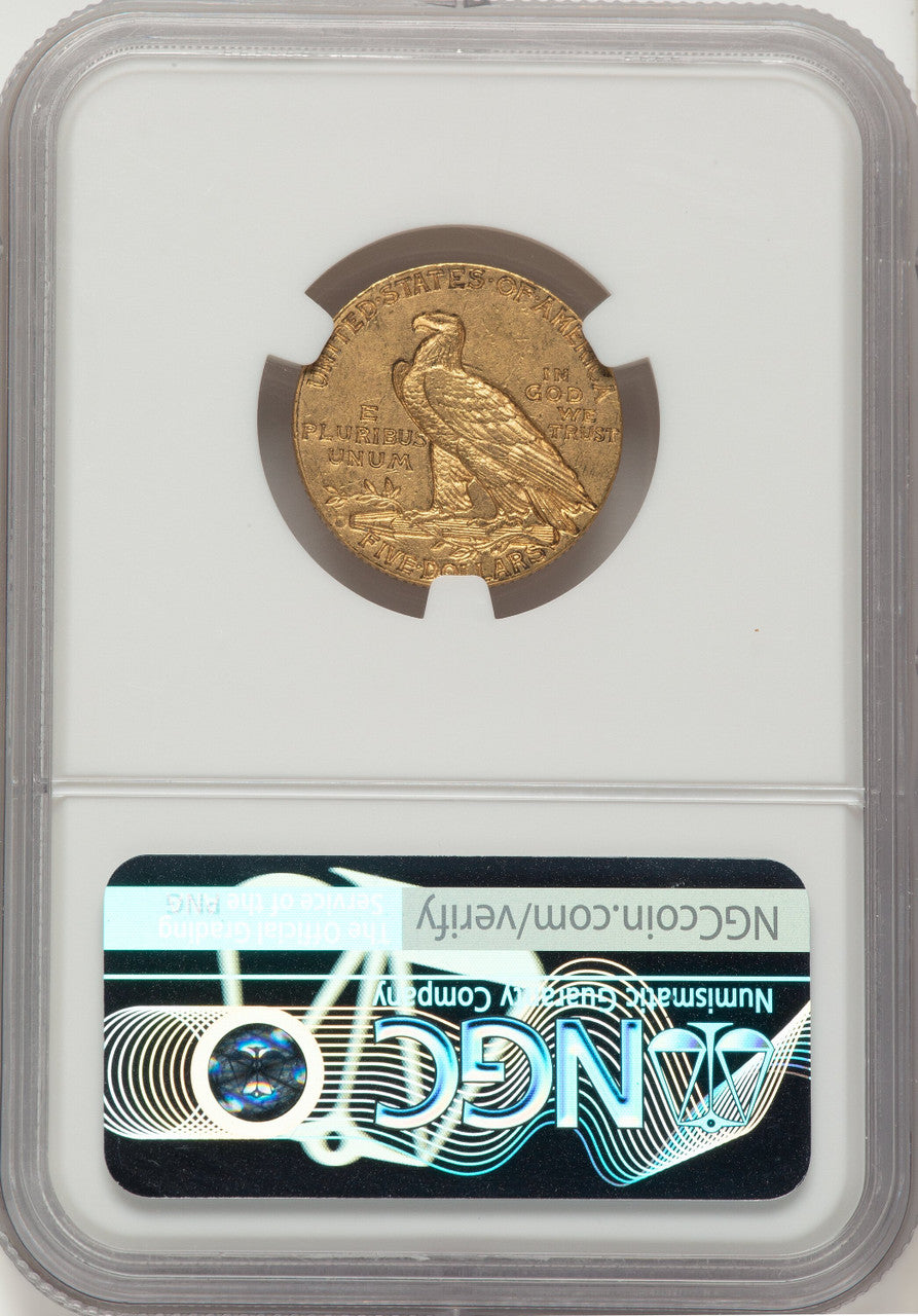 1912-S $5 Indian Half Eagle NGC AU58