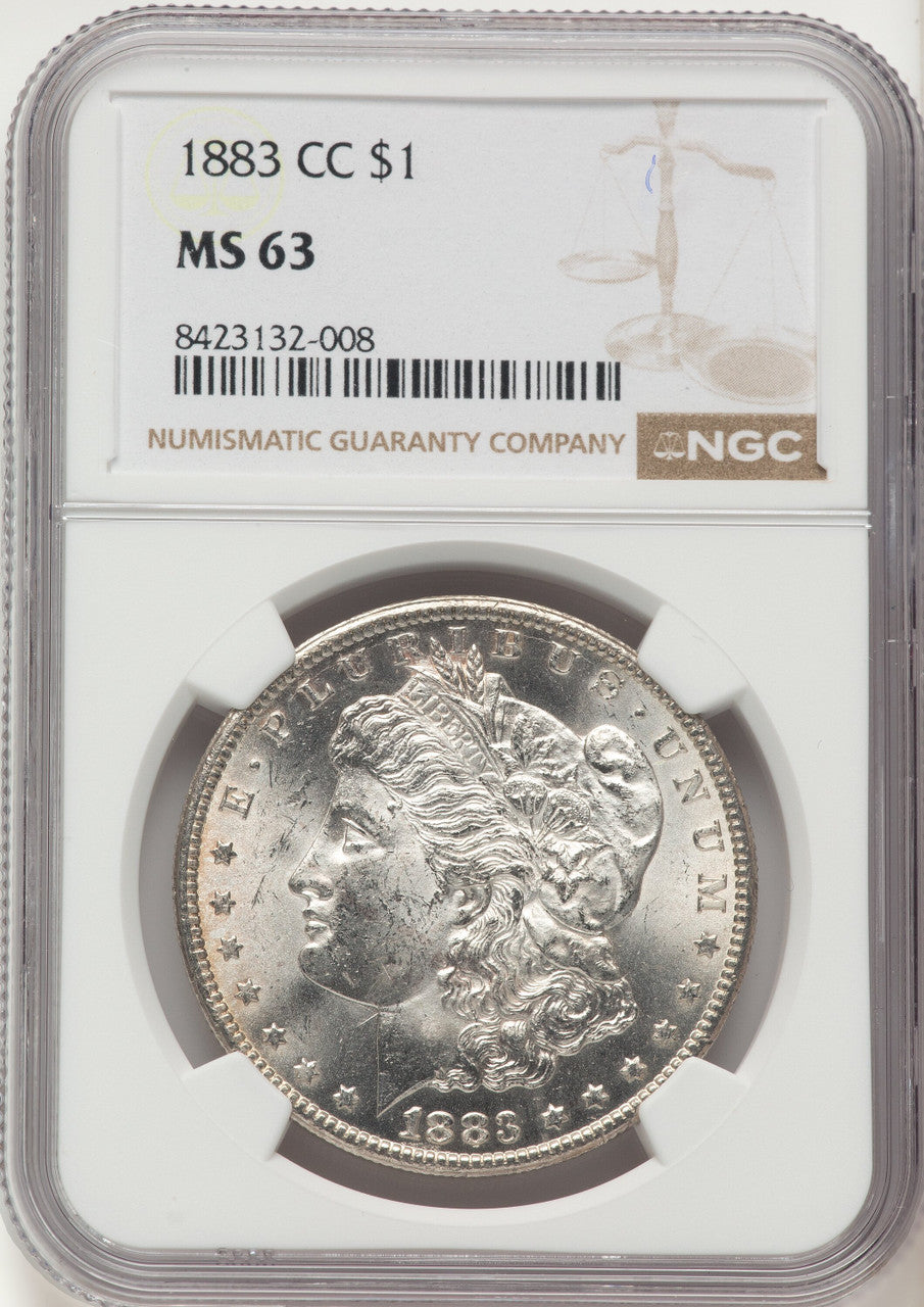 1883-CC Morgan Dollar NGC MS63