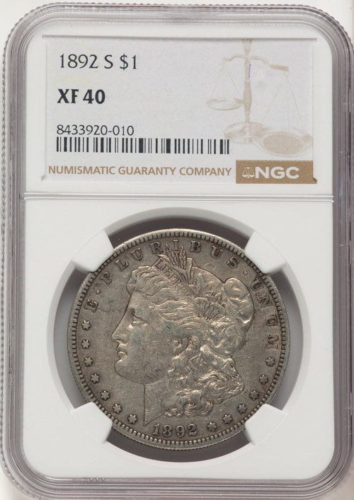 1892-S Morgan Dollar NGC XF40