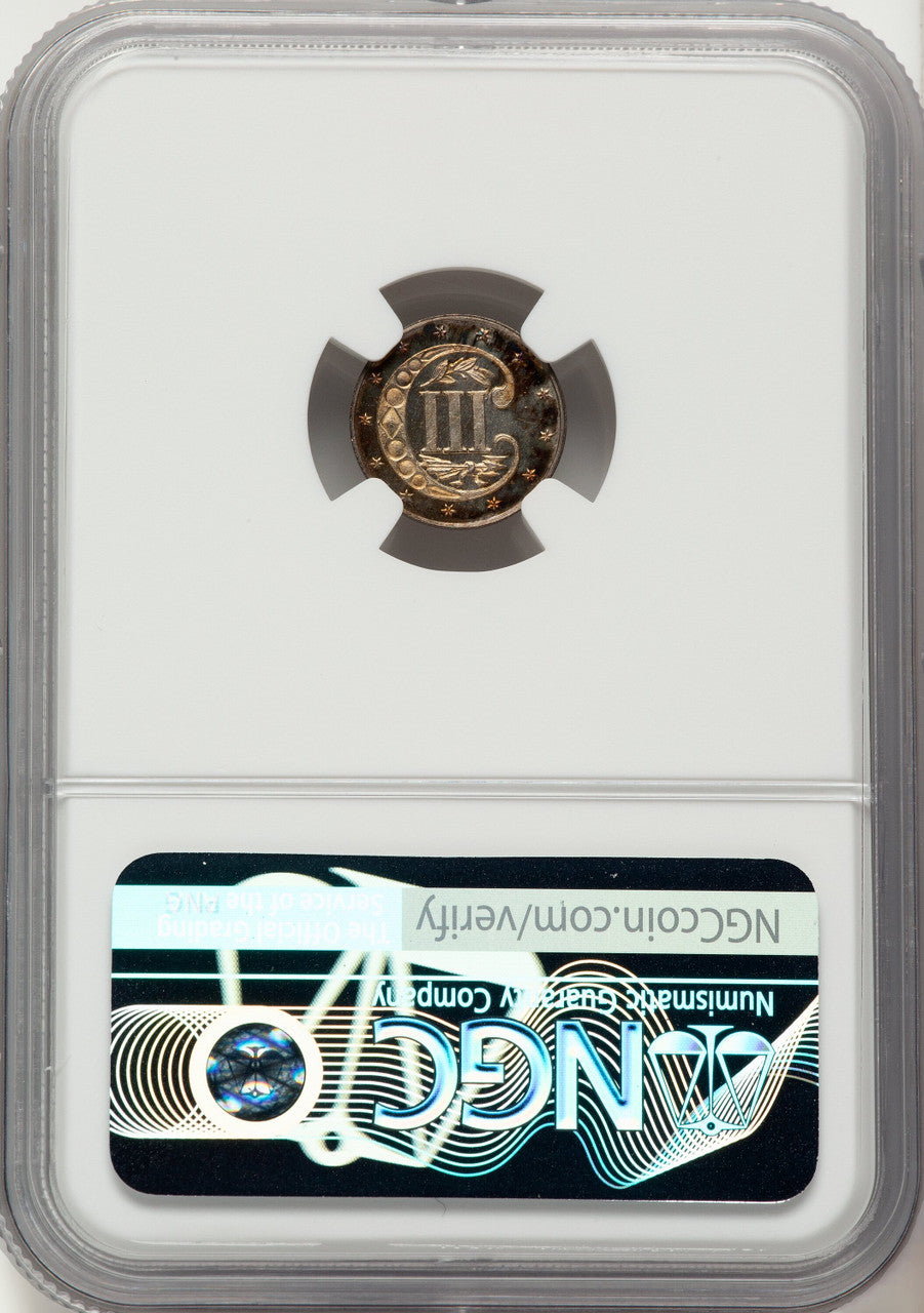 1863 3CS CA Proof Three Cent Silver NGC PR66