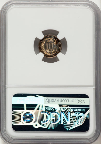 1863 3CS CA Proof Three Cent Silver NGC PR66