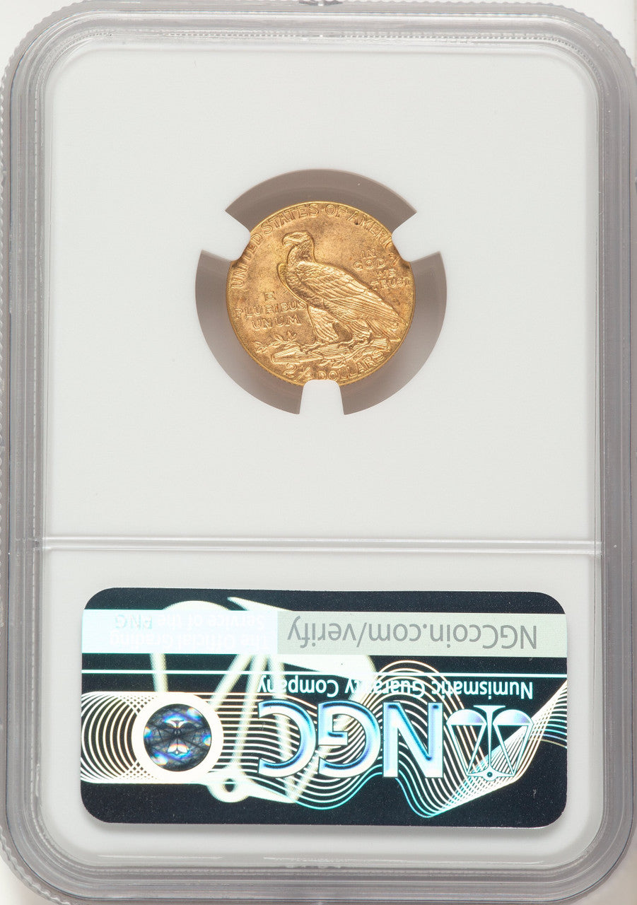 1913 $2.50 Indian Quarter Eagle NGC MS65
