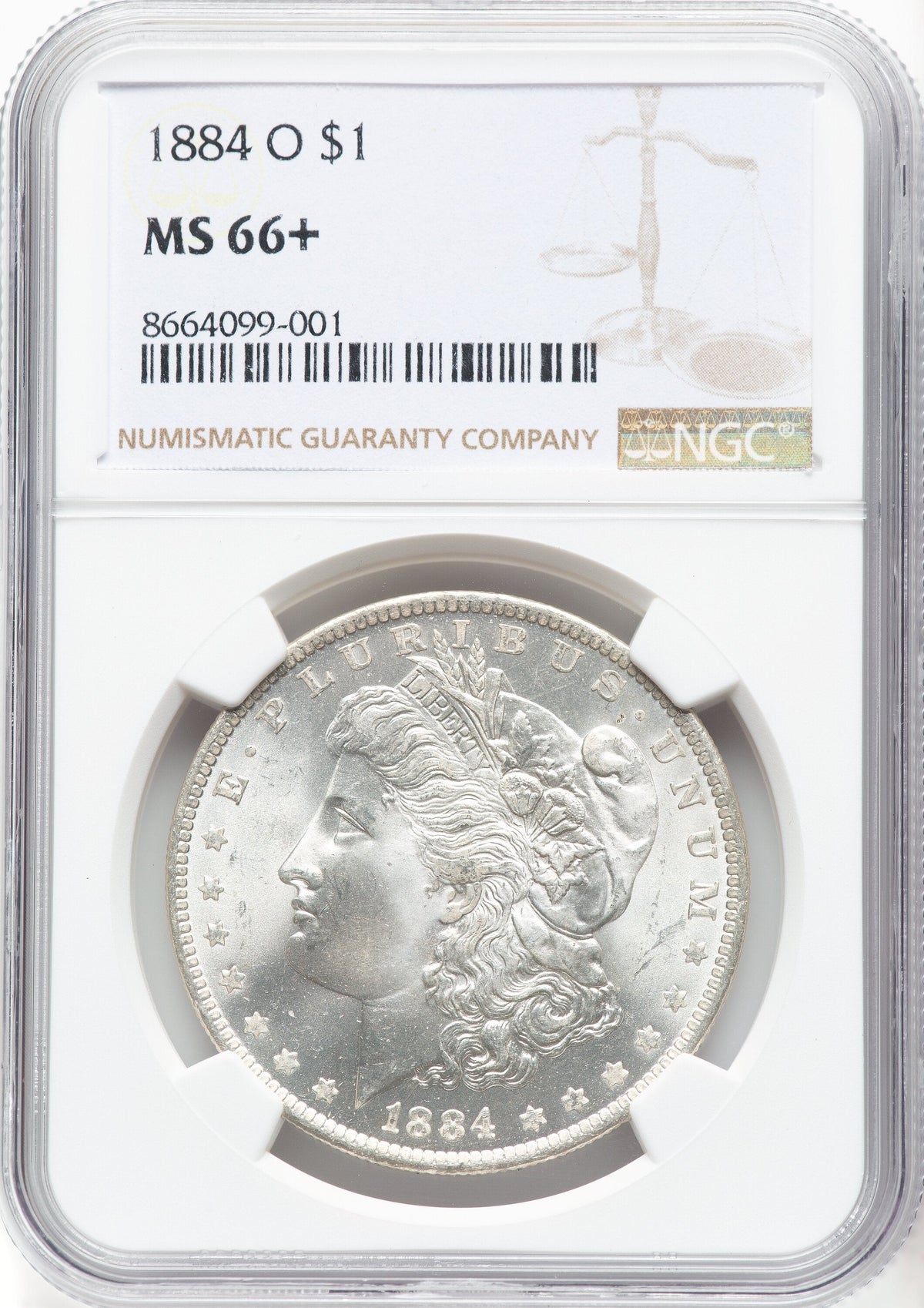 1884-O Morgan Dollar NGC MS66+
