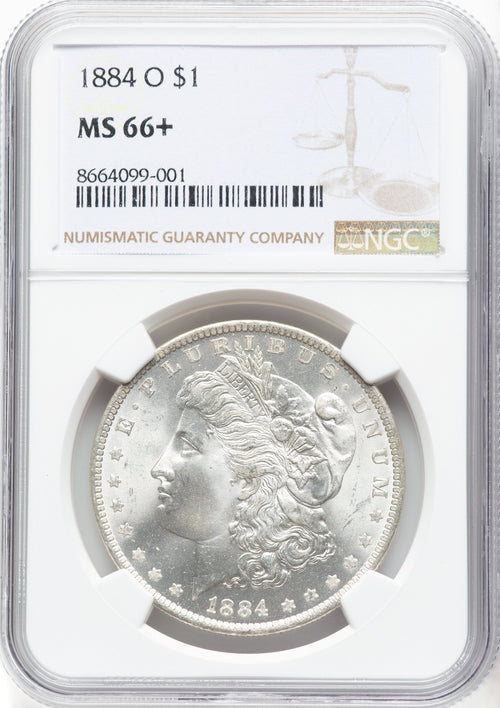 1884-O Morgan Dollar NGC MS66+