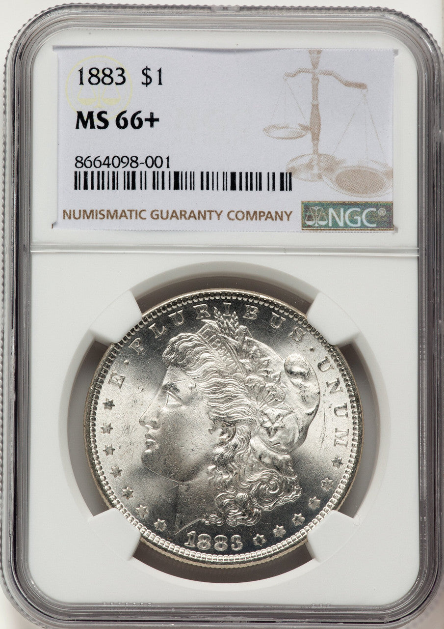 1883 Morgan Dollar NGC MS66+