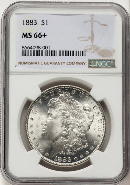1883 Morgan Dollar NGC MS66+