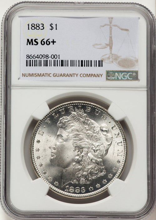1883 Morgan Dollar NGC MS66+