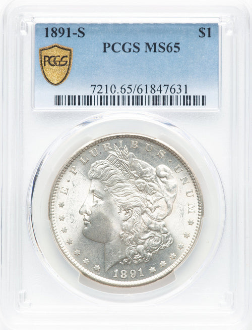 1891-S Morgan Dollar PCGS MS65