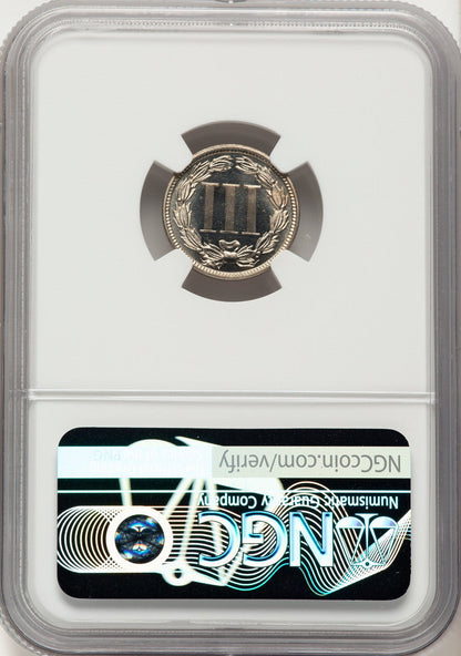 1882 3CN PRCA Proof Three Cent Nickel NGC PR66
