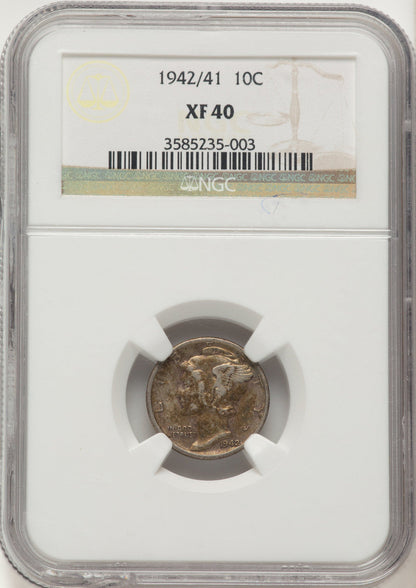 1942/1 10C FS-101 Mercury Dime NGC XF40