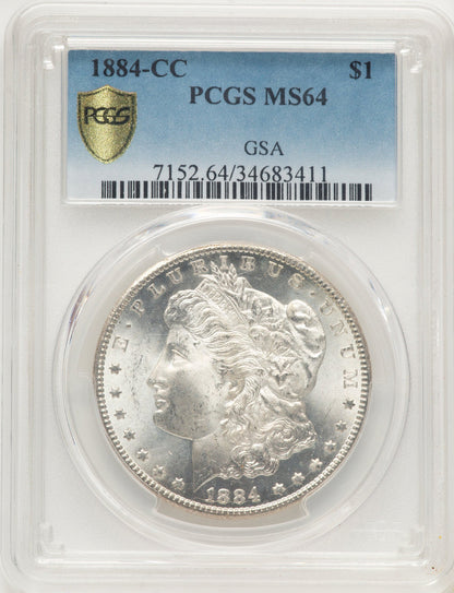 1884-CC Morgan Dollar PCGS MS64