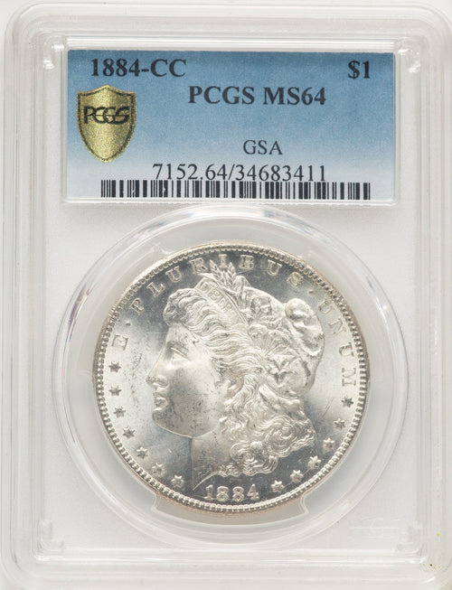 1884-CC Morgan Dollar PCGS MS64