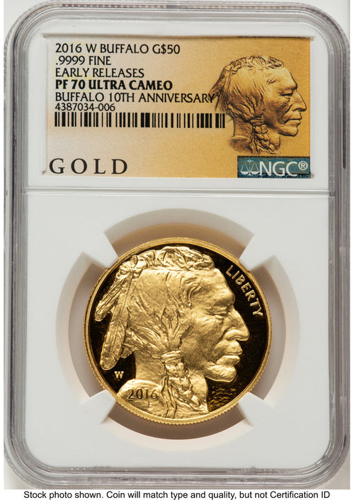 2016-W Proof Gold Buffalo 1 oz ER American Liberty Series Label NGC PF70