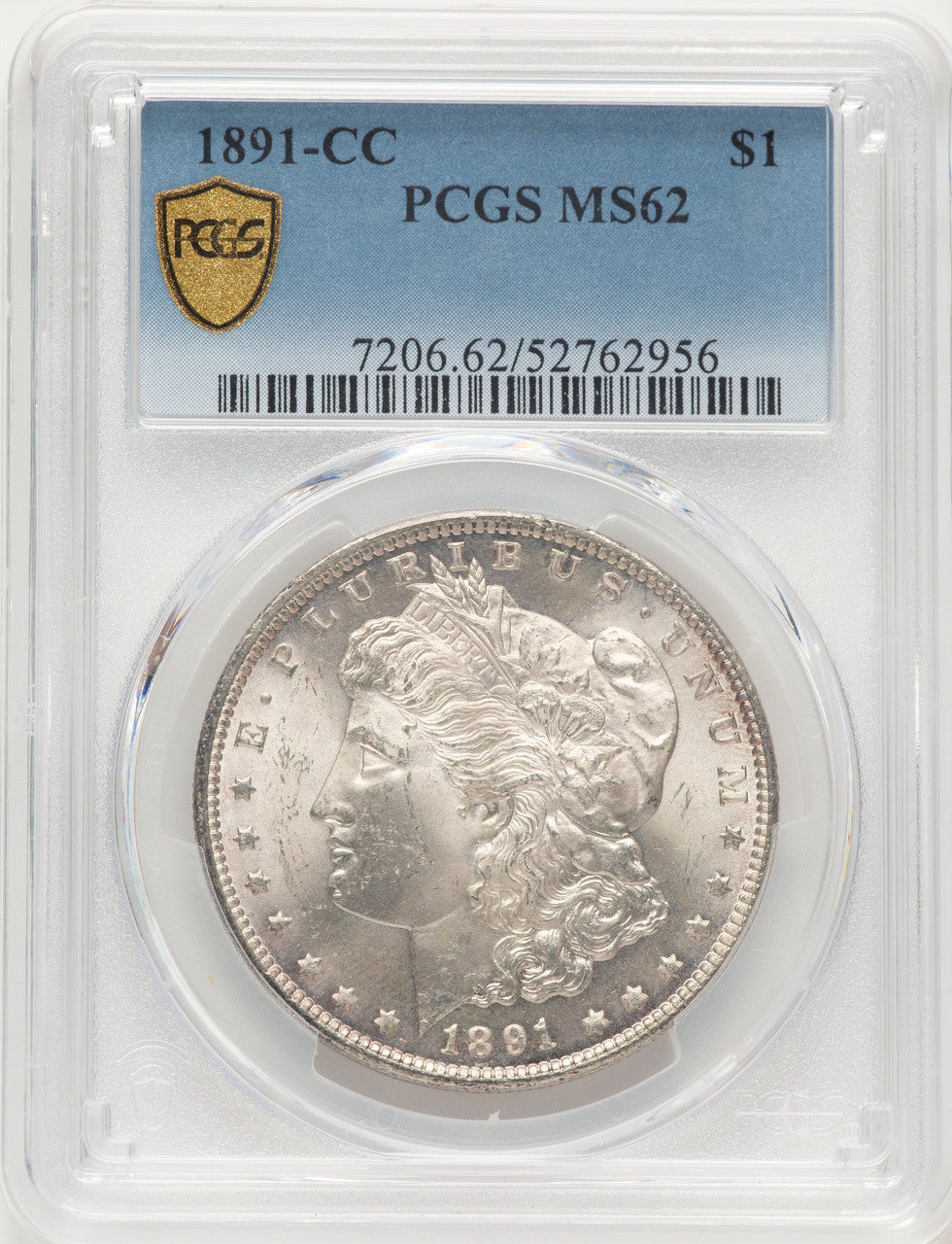 1891-CC Morgan Dollar PCGS MS62