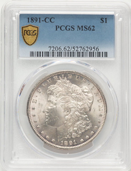 1891-CC Morgan Dollar PCGS MS62