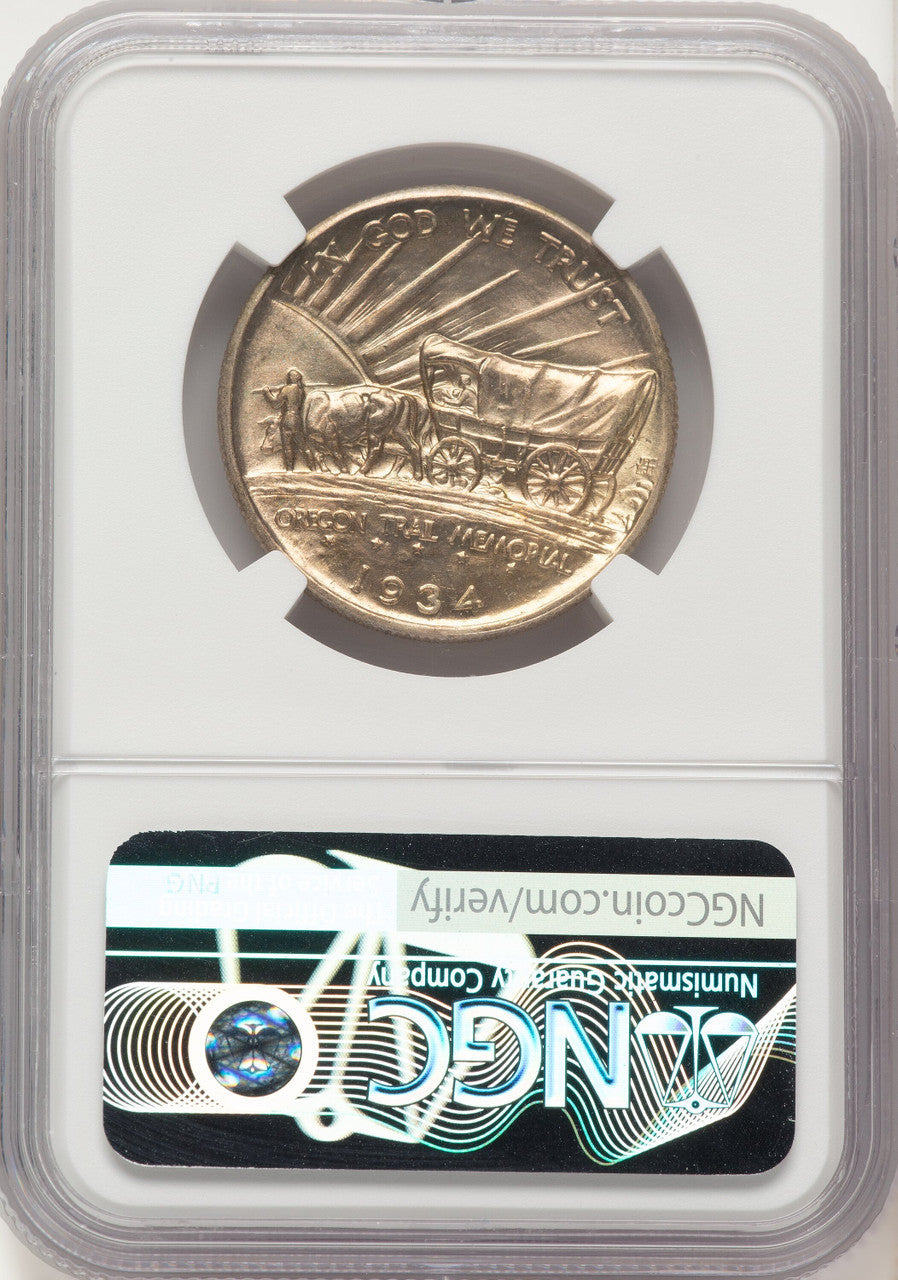 1934-D 50C Oregon Commemorative Silver NGC MS67