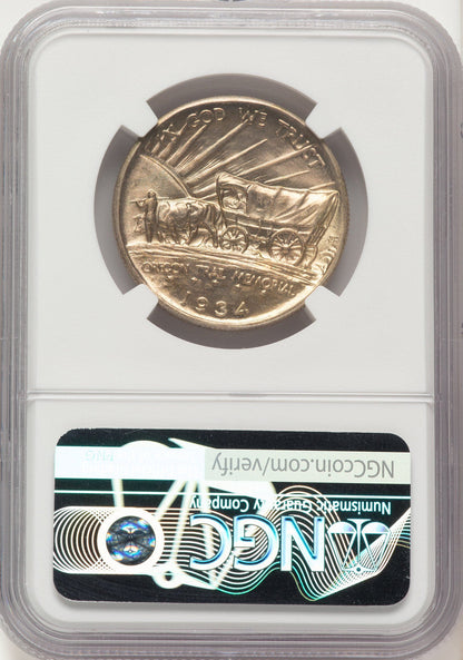 1934-D 50C Oregon Commemorative Silver NGC MS67