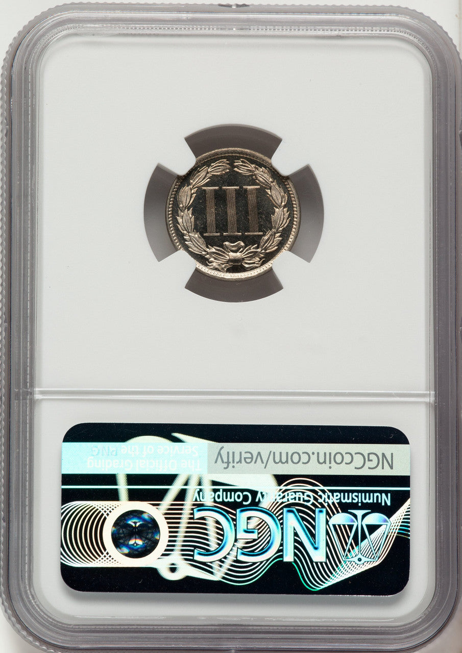 1881 3CN CA Proof Three Cent Nickel NGC PR67