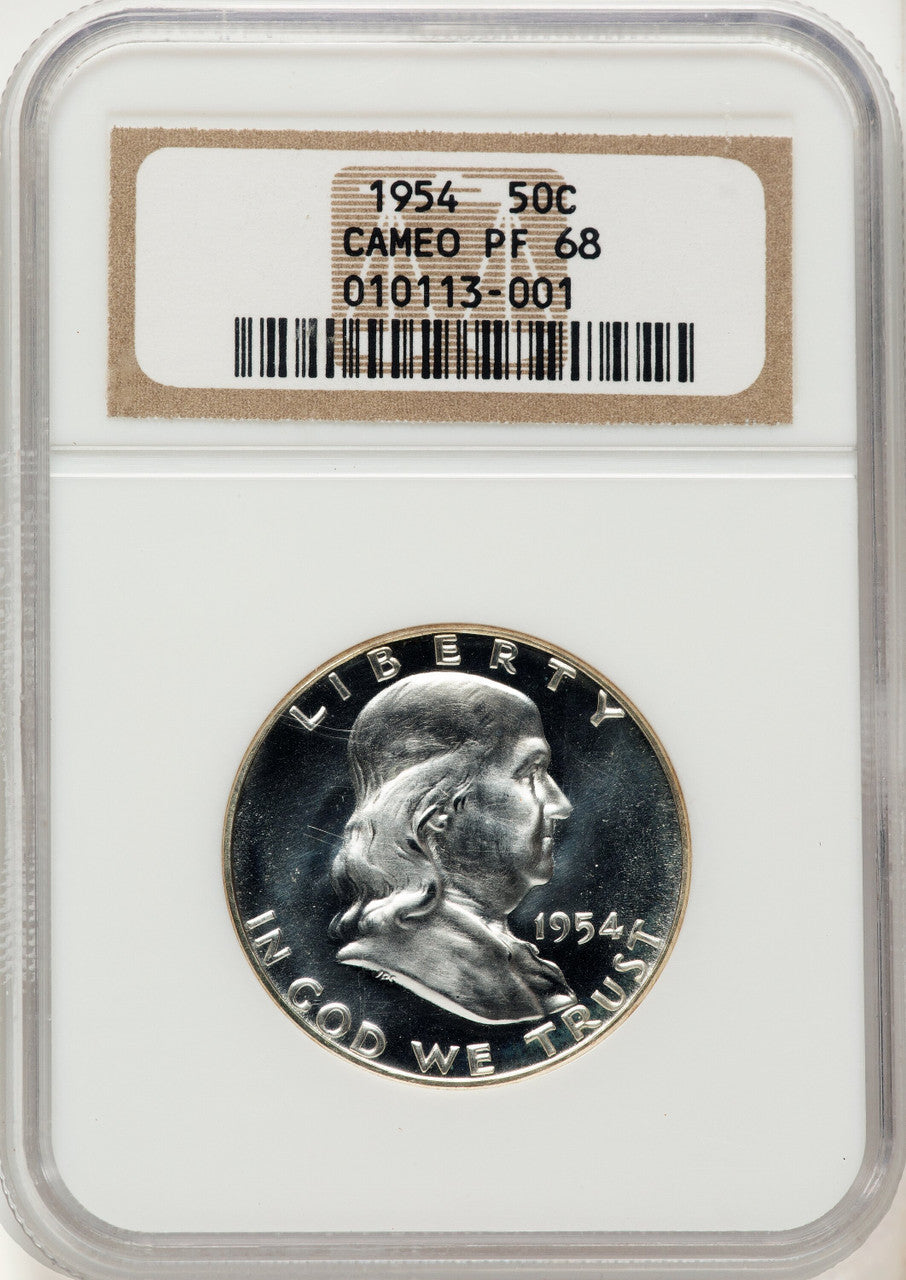 1954 50C CA Proof Franklin Half Dollar NGC PR68