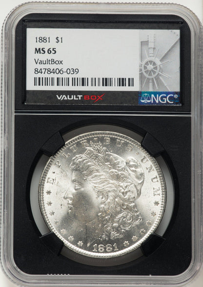1881 Morgan Dollar NGC MS65