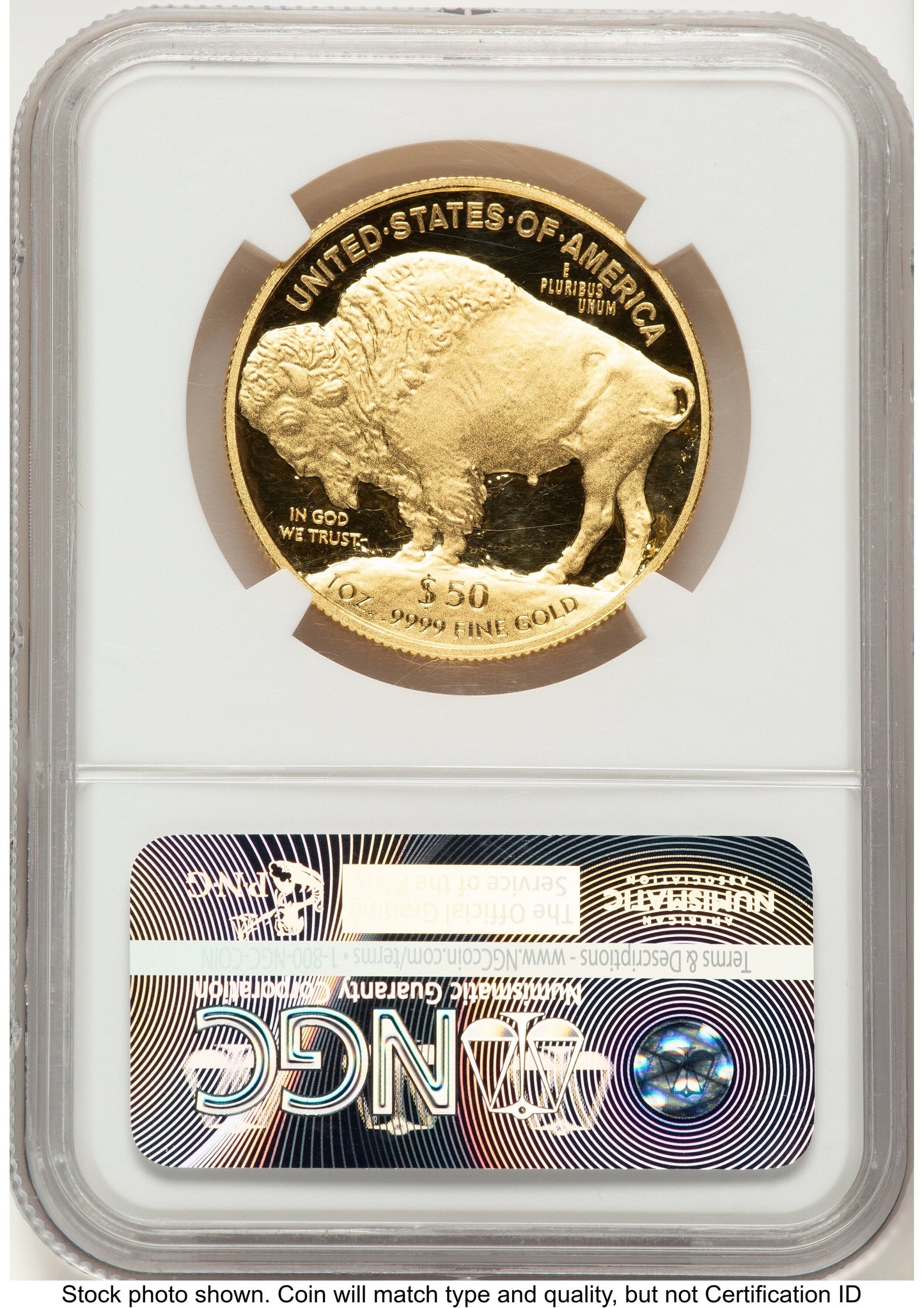 2015-W Proof Gold Buffalo 1 oz 1.00 oz FDI Statue of Liberty Label NGC PF70