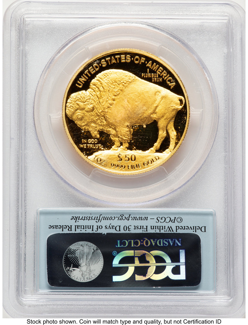2015-W Proof Gold Buffalo 1 oz FS Bison Label PCGS PR70