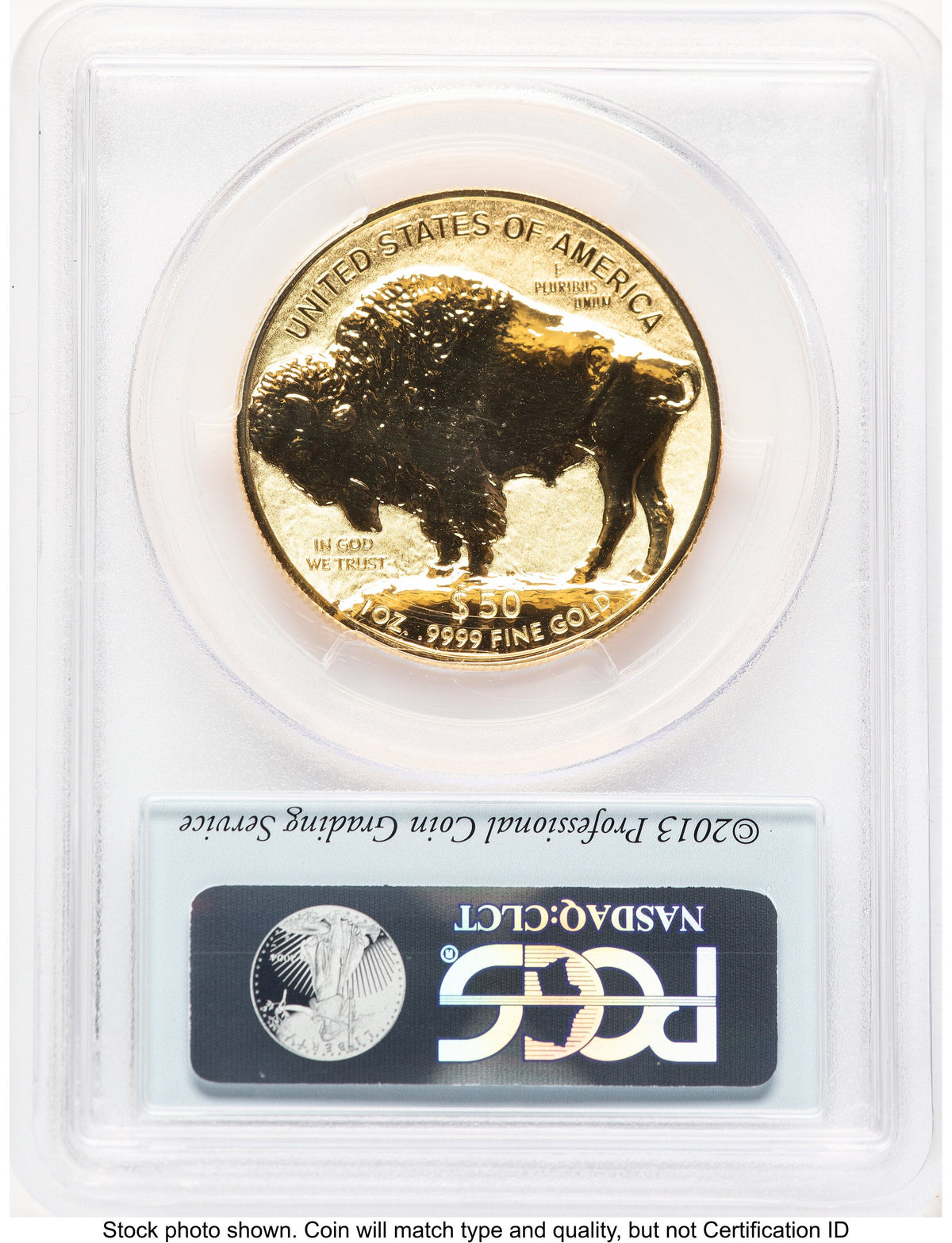 2013-W Reverse Proof Gold Buffalo 1 oz Black Diamond Bison Label PCGS PR70