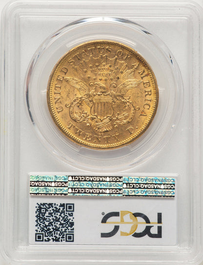 1876-CC $20 Liberty Double Eagle PCGS MS60
