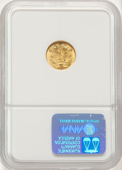 1854 G$1 Type Two Gold Dollar NGC MS62