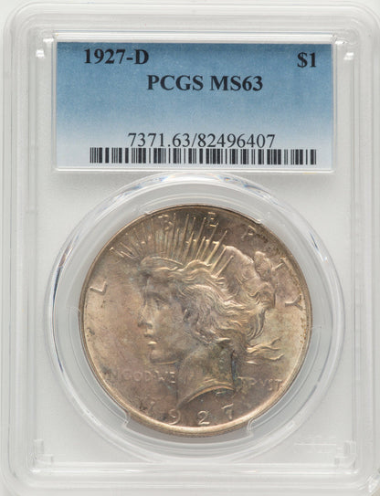 1927-D Peace Dollar PCGS MS63