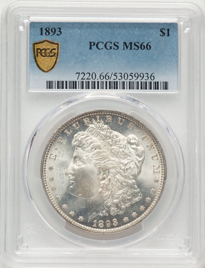1893 Morgan Dollar PCGS MS66