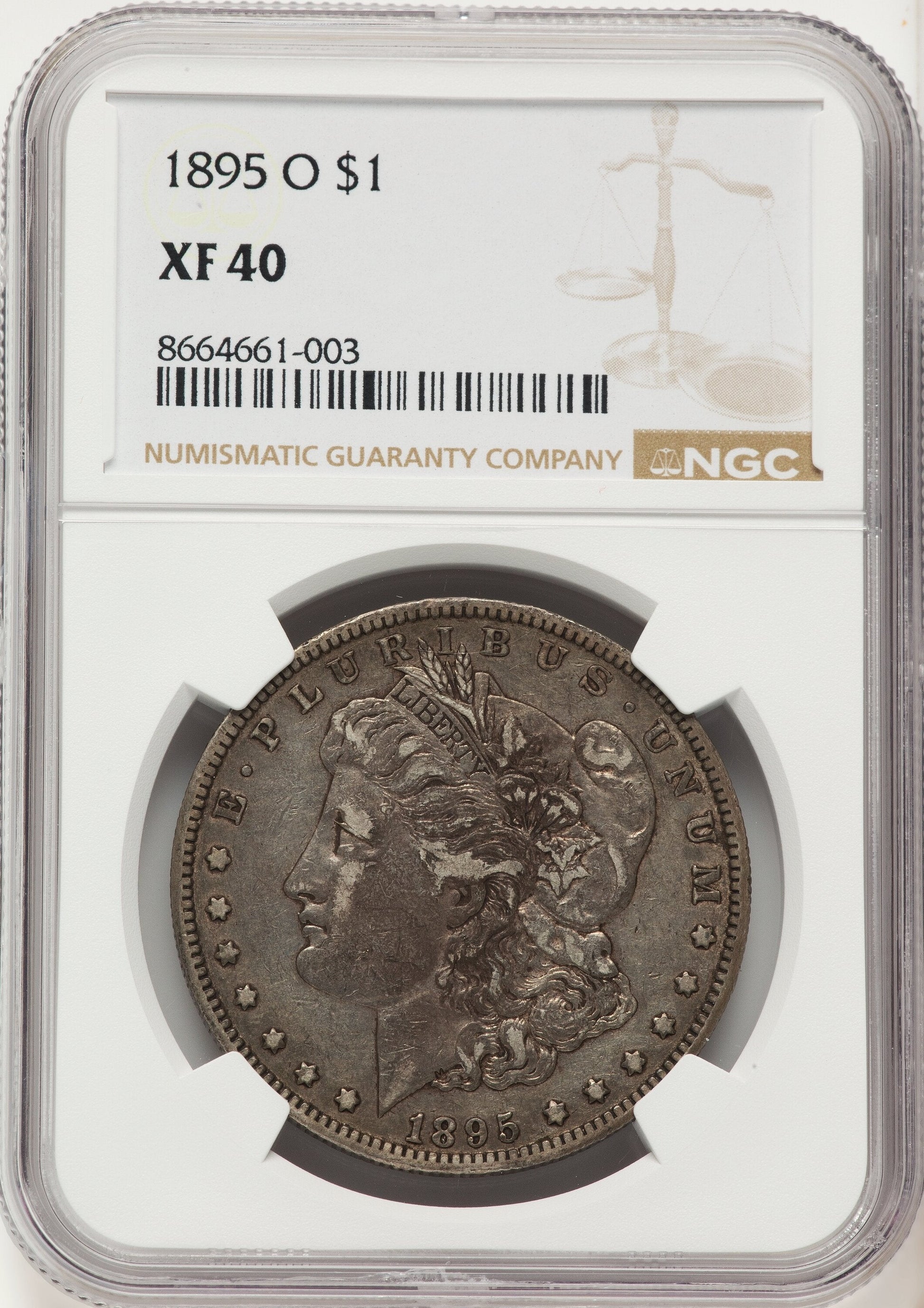 1895-O Morgan Dollar NGC XF40
