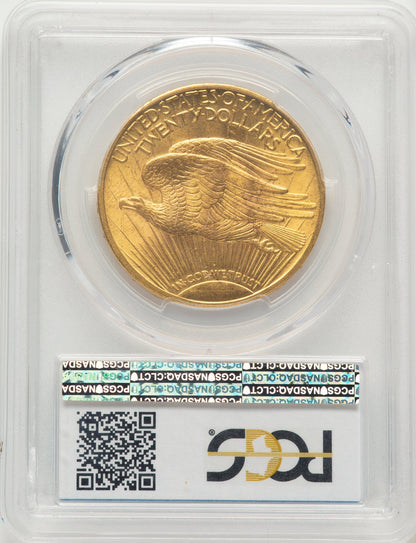 1915 $20 Blue Gradient Saint-Gaudens Double Eagle PCGS MS65