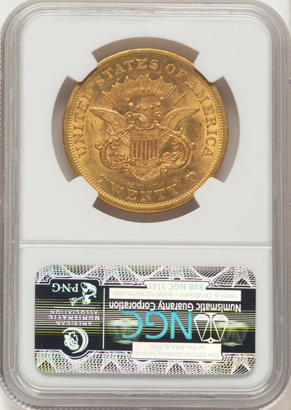 1863 $20 Liberty Double Eagle NGC AU58